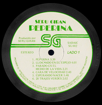 Seru Giran Peperina Vinilo LP NUEVO