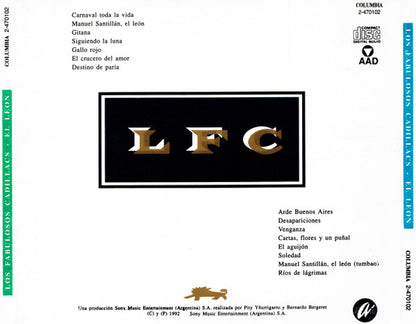 LOS FABULOSOS CADILLACS EL LEON LP MINT