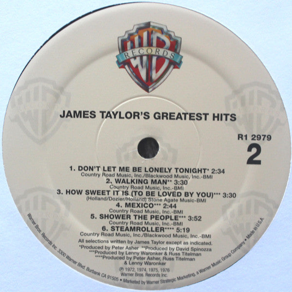 James Taylor Greatest Hits LP Nuevo