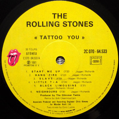 The Rolling Stones Tatoo You LP Nuevo