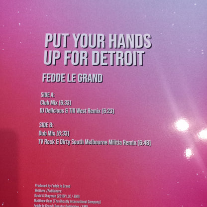 Fedde Le Grand Put Your Hands Up for Detroit Maxi Near Mint