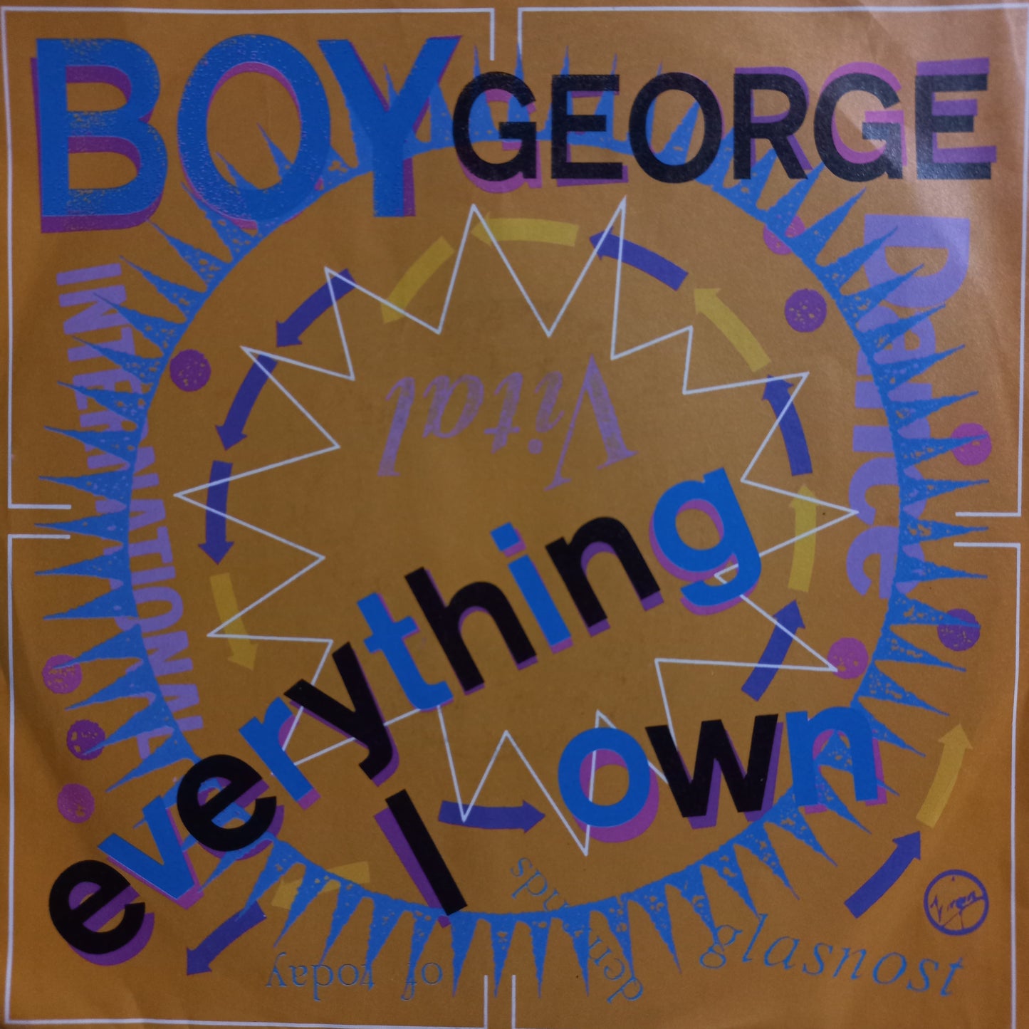 Boy George Everything I Own Simple 7" 2da. Mano Usado