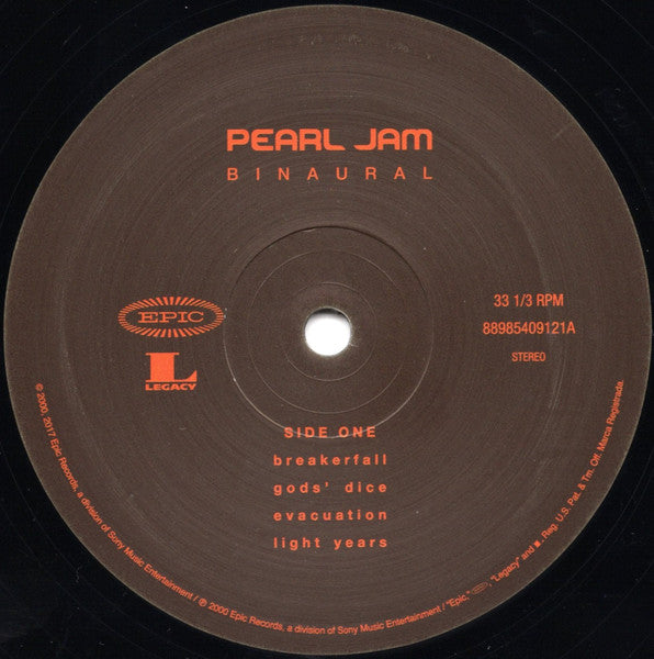 Pearl Jam Binaural LP Nuevo